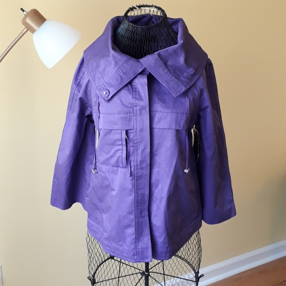 NWT 3 Quarter Sleeve Purple Anorak